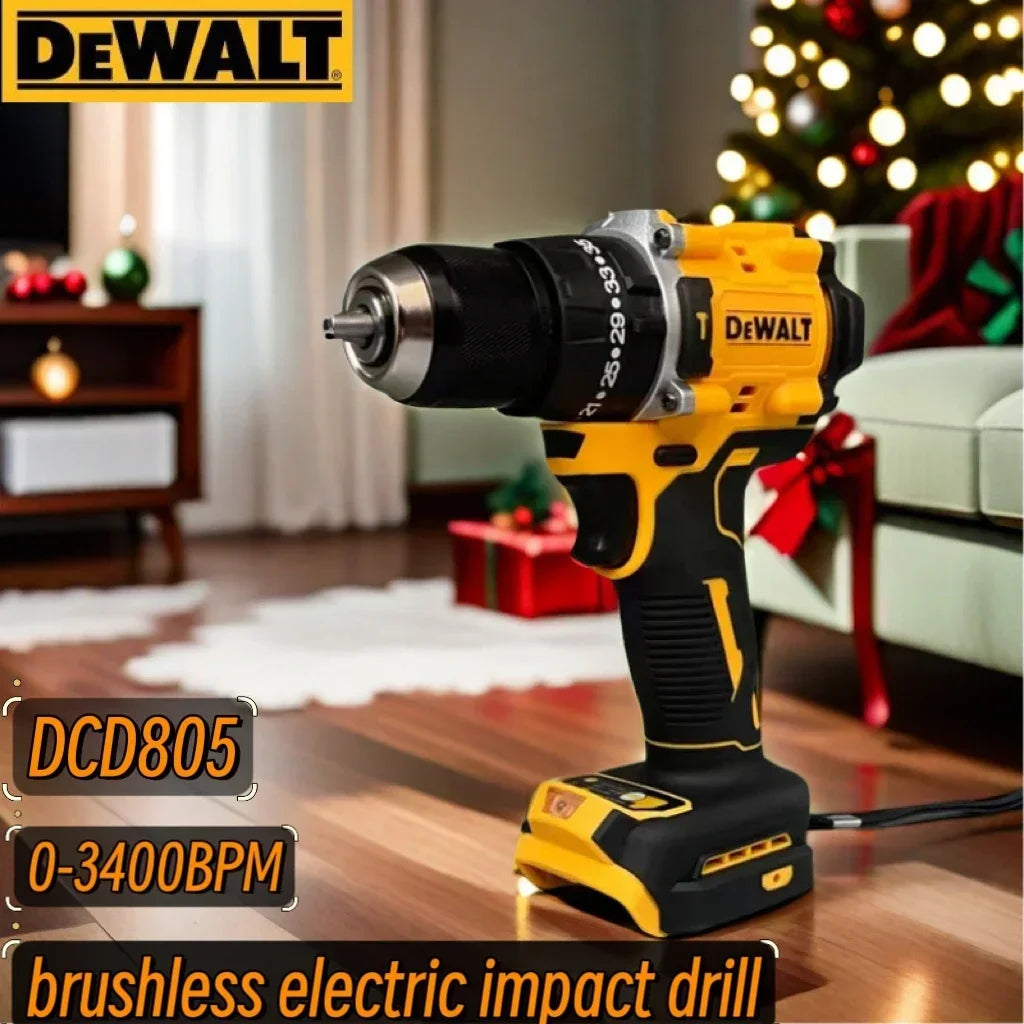 "2025 New!" DEWALT DCD805 20V High - Performance Brushless Cordless Impact Drill & Screwdriver - Ideal for Pros & DIYers