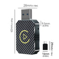 Wireless Carplay Android Auto Adapter Plug&Play USB Car Dongle BT 2 in 1 Mini Box for OEM Wired CarPlay/Andriod Auto Cars