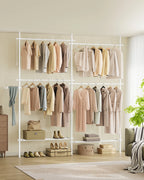 SONGMICS dresses stand, blankets high, 3-tier, height and width adjustable with gripper arm