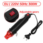 300W Hot Air Gun 220V 110V Soldering Temperature Blower Gun With Supporting Seat Electric Power Hot Dryer Shrink Plastic Tool
