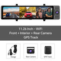 OBDPEAK 3 Camera Dash Cam 4K Car DVR Front Inside Rear 1080P GPS Track