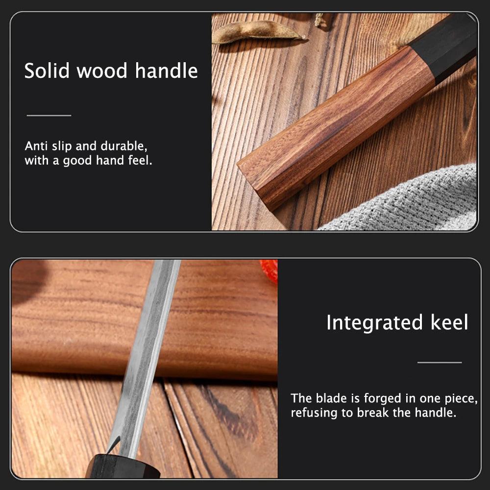 Household Kiritsuke Knife Salmon Sashimi Knife Cooking Knife Vegetable Meat Knife Kitchen Stuff Halloween Christmas gifts
