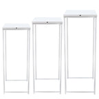 3Pcs Metal Flower Stand Plant Stand High Square Rack Wedding Living Room & Patio Decor