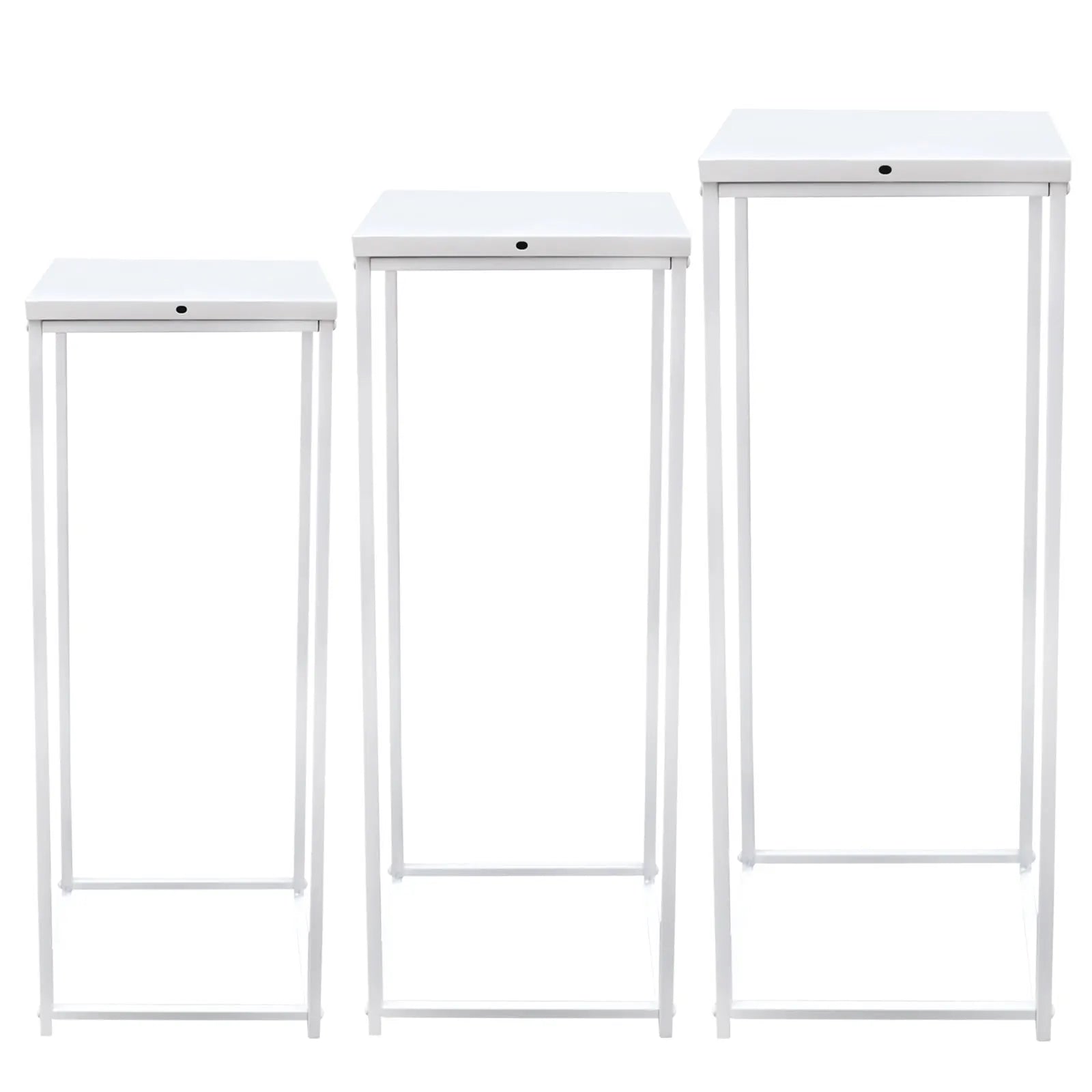 3Pcs Metal Flower Stand Plant Stand High Square Rack Wedding Living Room & Patio Decor