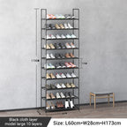Multi-layer simple dustproof shoe rack space-saving home shoe cabinet suitable for placing at the door easy to assemble