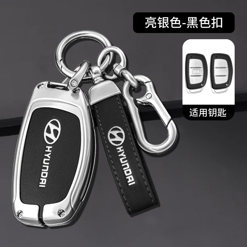 For Hyundai ix35 i40 i20 i10 Tucson Elantra Creta Sonata Ioniq Accent Creata Car Remote Key Case Fob Cover Keychains Accessories
