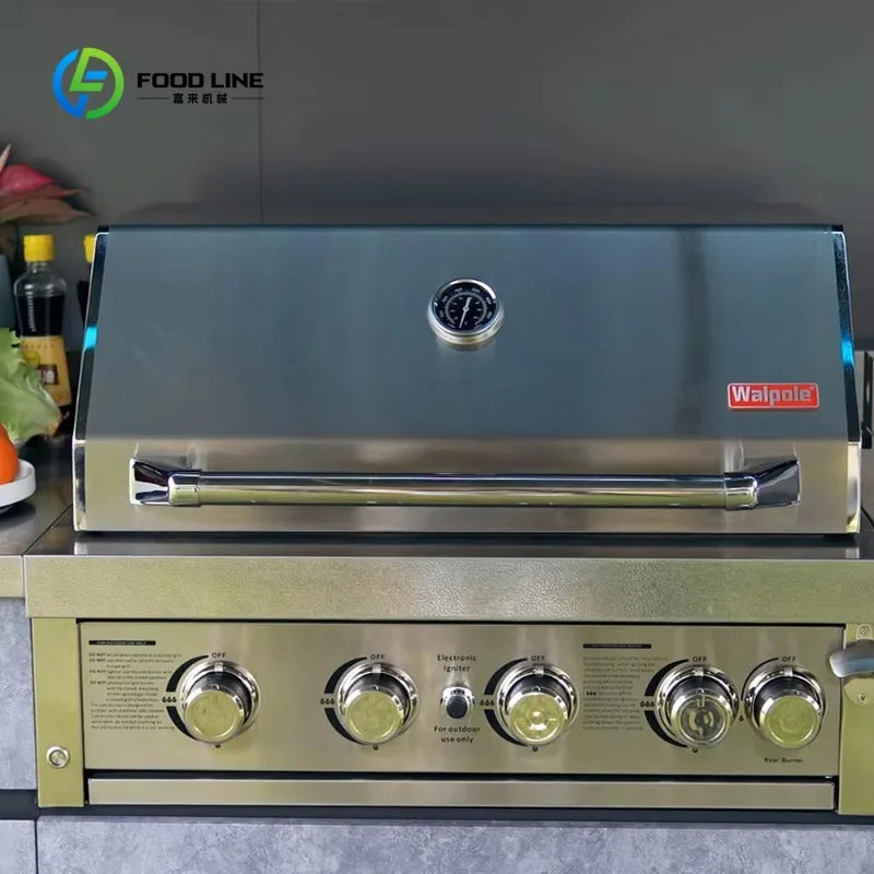Customized Wholesale Stainless Steel Outdoor Kitchen Gas Grill Kitchen Cabinet and BBQ Grill
