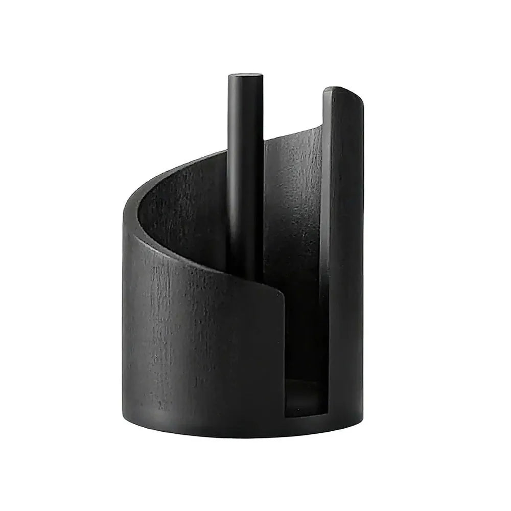 Wooden Kitchen Paper Towel Holder Freestanding Countertop Napkin Roll Organizer for Dining Room Decorative Tissue Storage Rack