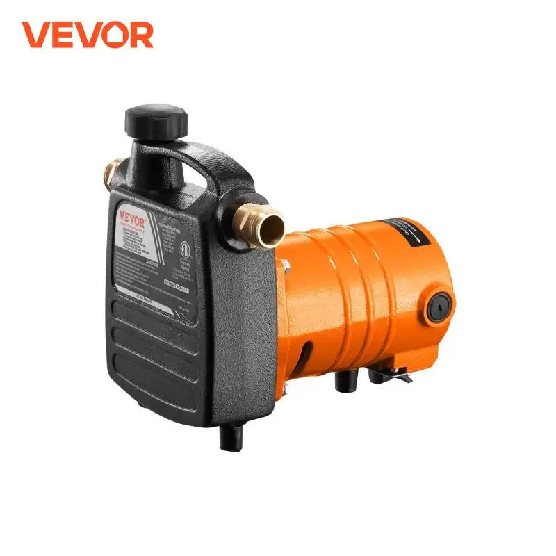VEVOR Cast Iron Water Transfer Pump 115V AC 1600GPH 1/2HP Portable for Garden, Rain Barrel, Pond, Hot Tub, Aquarium Draining