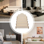 4 Tier Sturdy Wood Display Stand Sticker Display Stand Greeting Card Display Stands Card Organizers for Greeting Cards Postcards