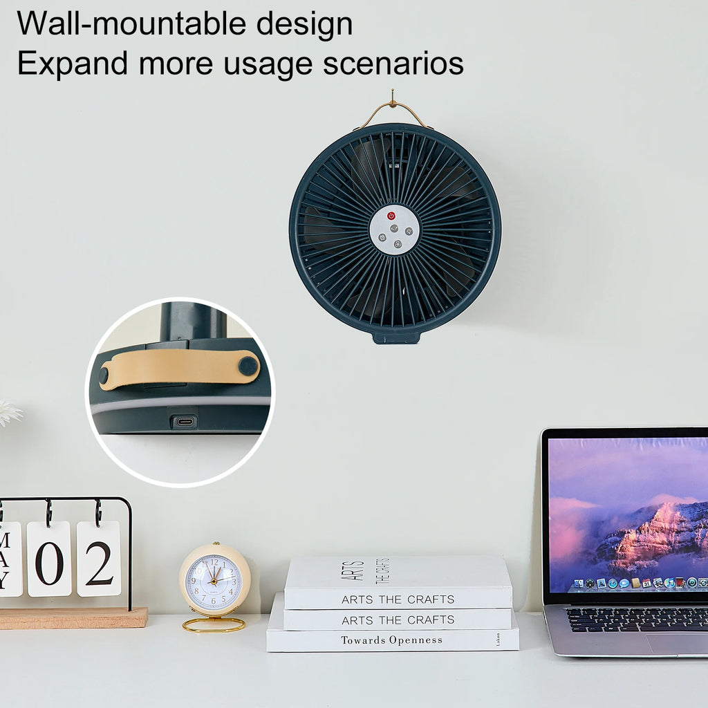10 inches Remote control aluminum alloy folding fan outdoor home ultra