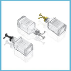 Soap Pump Dispenser Glass Bottle Bathroom Gel Liquid and Shampoo Dispenser Square Glass Bottles with Pumps Soap Container