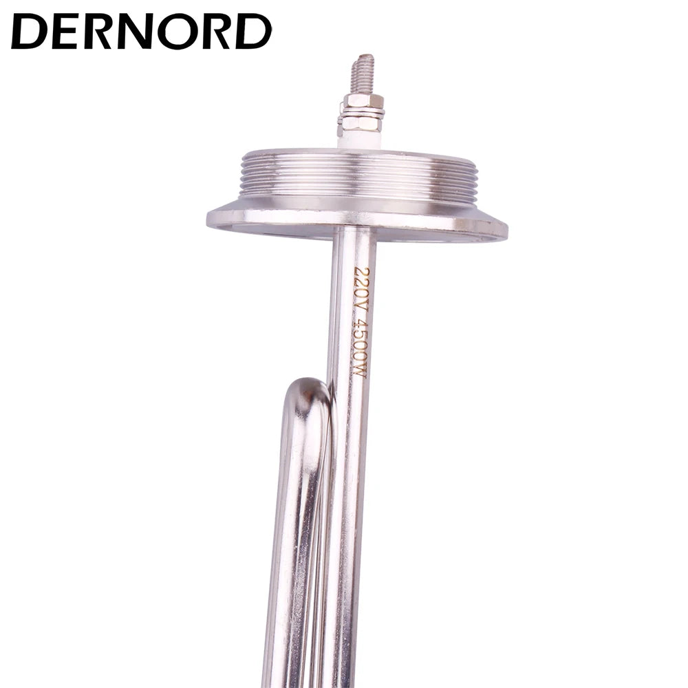 DERNORD Heating Element 2" Tri Clamp FoldBack for Brew 2.5KW 3.5KW 4.5KW 5.5KW 220V Tubular Electric Heater for Water