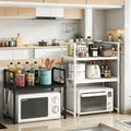 Kitchen Multi Purpose Storage Rack - Used For Microwave Ovens, Ovens, And Countertop Storage Racks With Hooks
