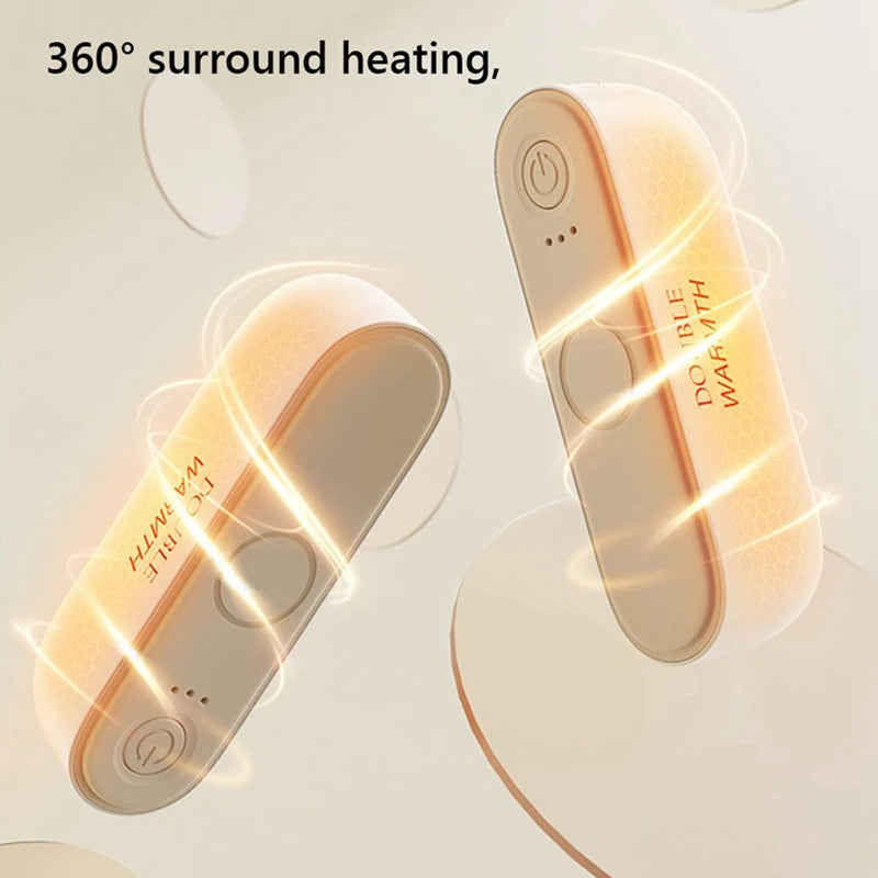 2 In 1 Magnetic Hand Warmer Mini Hand Warmer Heater Setting Split Pocket Heater Portable Hand Heater For Indoor Outdoor
