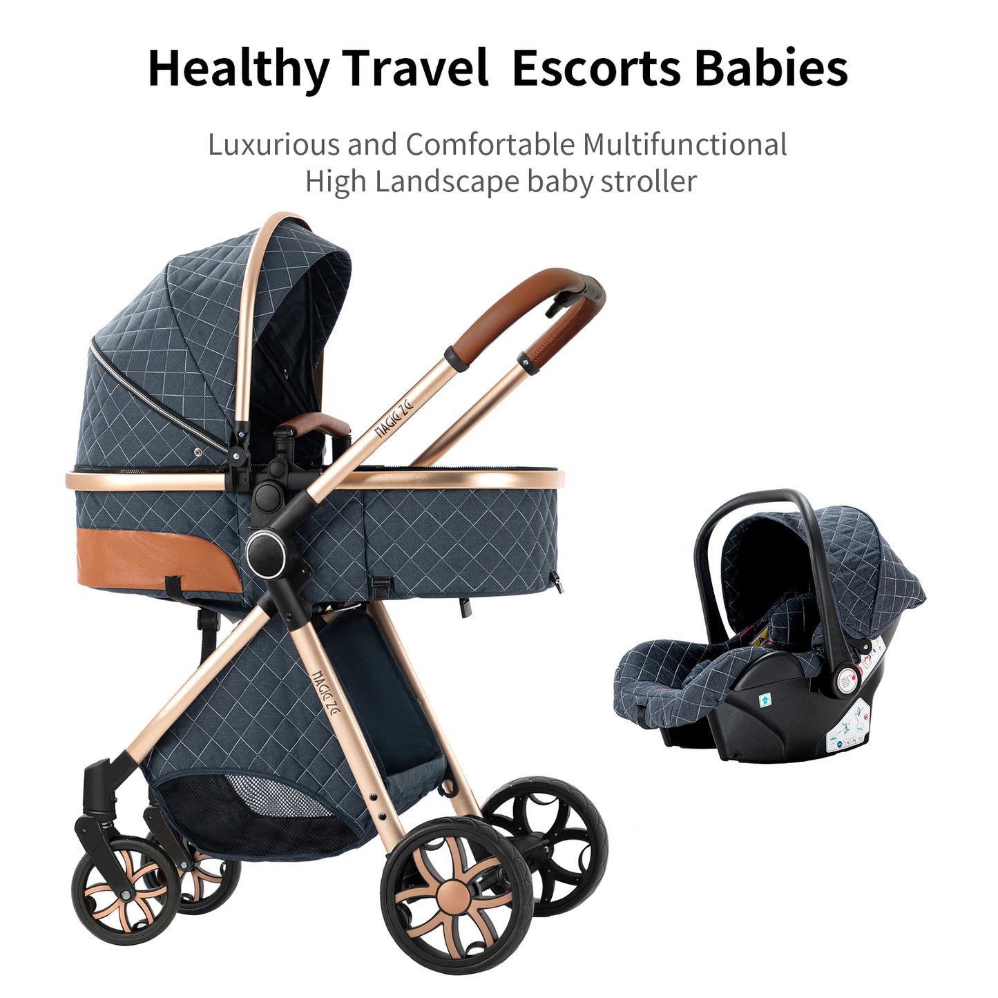 3 In 1 Baby Stroller Baby Cart Baby Accessories Baby Walker Infant Mother-Kids Children Portable Newborn Light Multifunctional