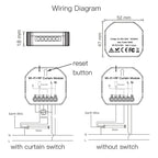 DIY RF433 WiFi Smart Curtain Switch Module Tuya Voice Wireless Control Electric Roller Blinds Shutter Motor Switch Breaker Alexa