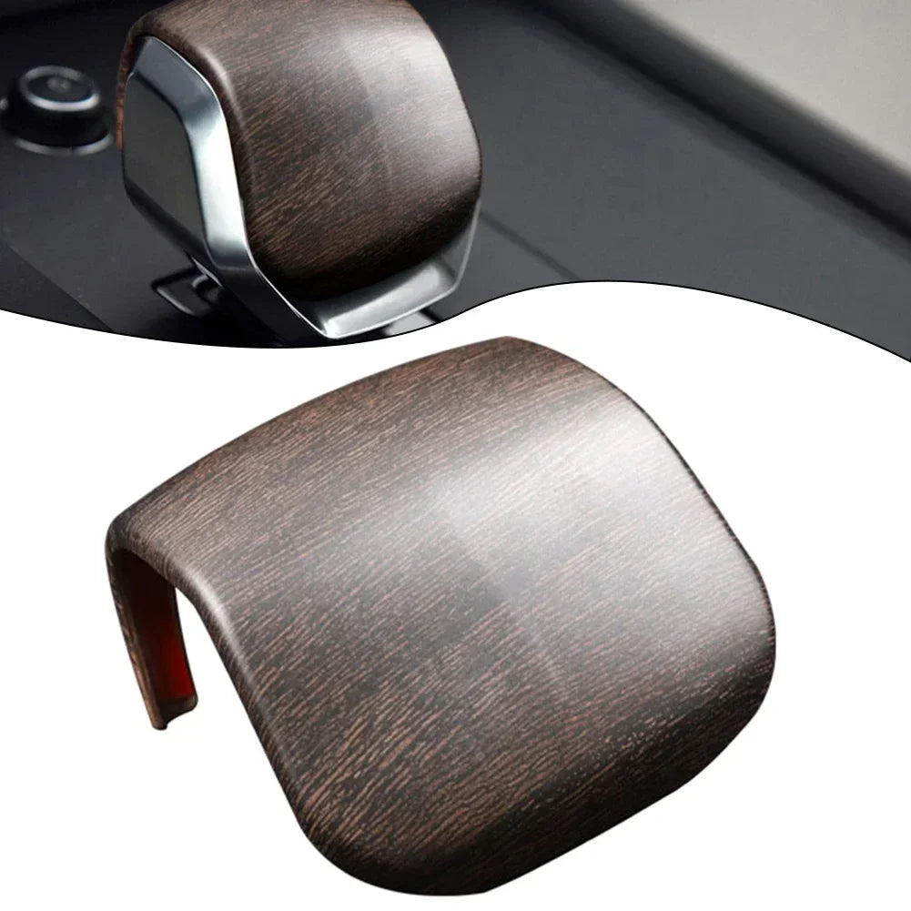 Car Wood Grain Style Console Gear Shift Knob Cover Trim Interior Accessories For Land Rover For Range Rover Sport 2023 2024
