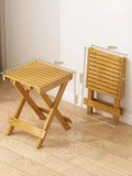 Multifunctional Folding Portable Bamboo Stool Children's Low Stools Modern Minimalism Durable Sturdy Living Room Furnitu