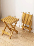 Multifunctional Folding Portable Bamboo Stool Children's Low Stools Modern Minimalism Durable Sturdy Living Room Furnitu
