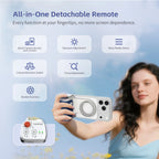 COMITOK iPhone Photo Assistant 1-Click Camera Wake/Lens Flip, DSLR Shutter, Focus/Exposure Control Ergonomic Rechargeable Remote
