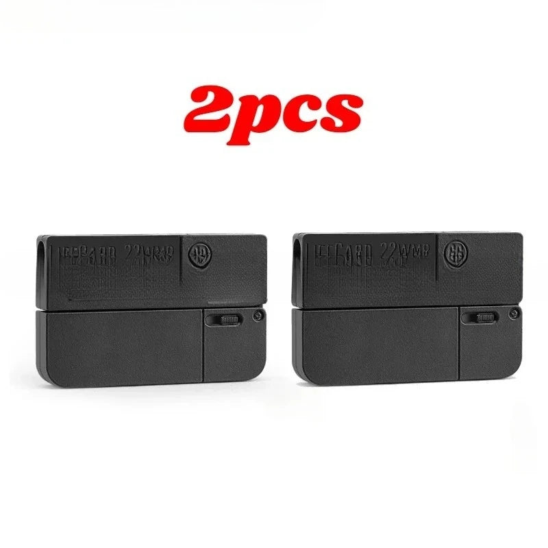 1-3pcs 2.0 Upgraded Lifecard Alloy Folding Gun Toy Soft Bullet Blaster Shooting Model Pistol For Adults Kids Christmas Gifts