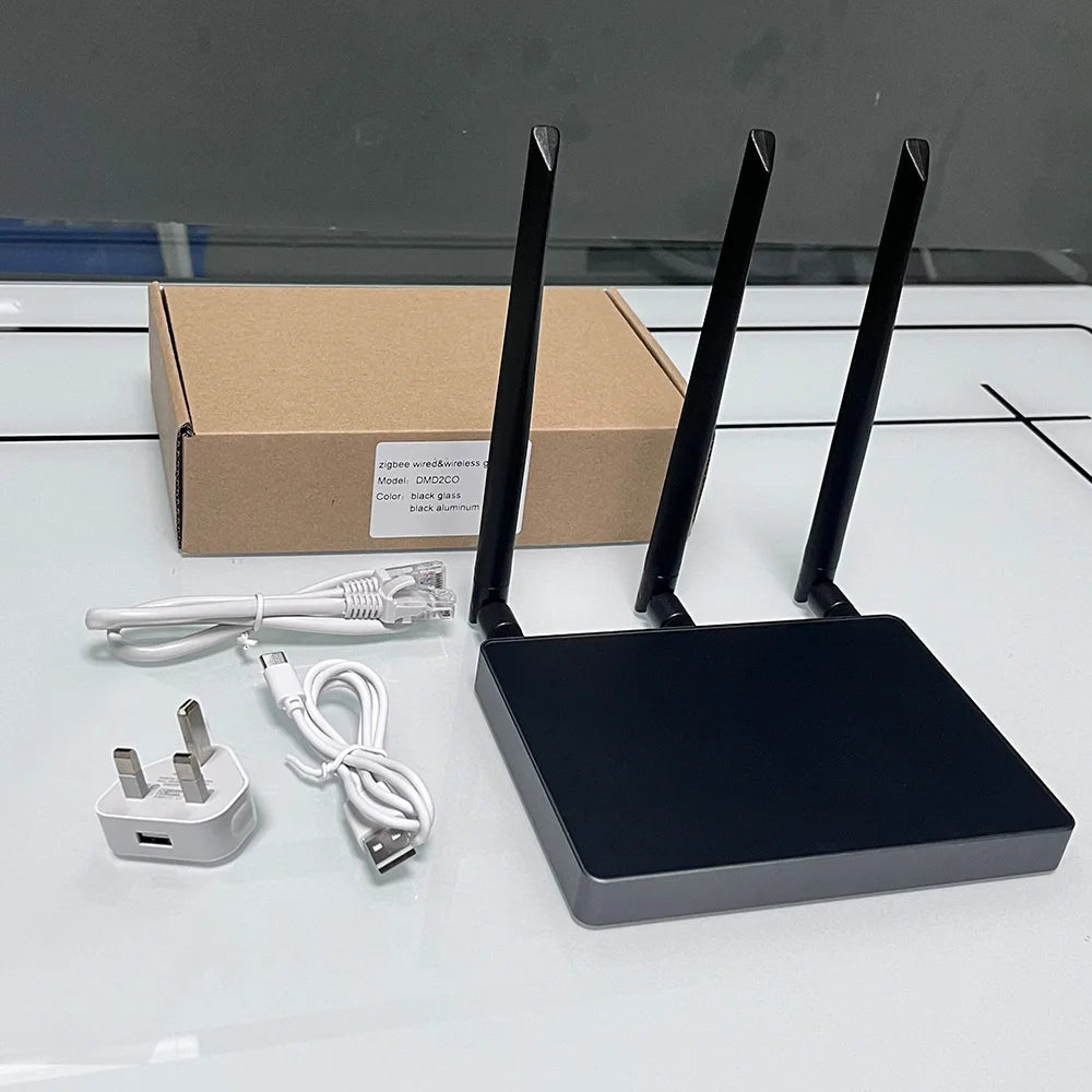 Tuya Zigbee 3.0 Hub Dual Gateway Enhanced Signal Smart Home Fault Replacement Work Alexa Big House Villa Hotel Smart Life APP