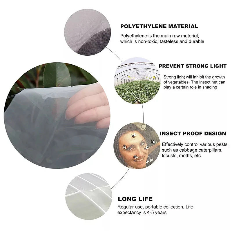 Garden Insect Protection Net Anti-Bird Plant Vegetables Protection Net Flower Fruit Care Cover Network Greenhouse Protective Net