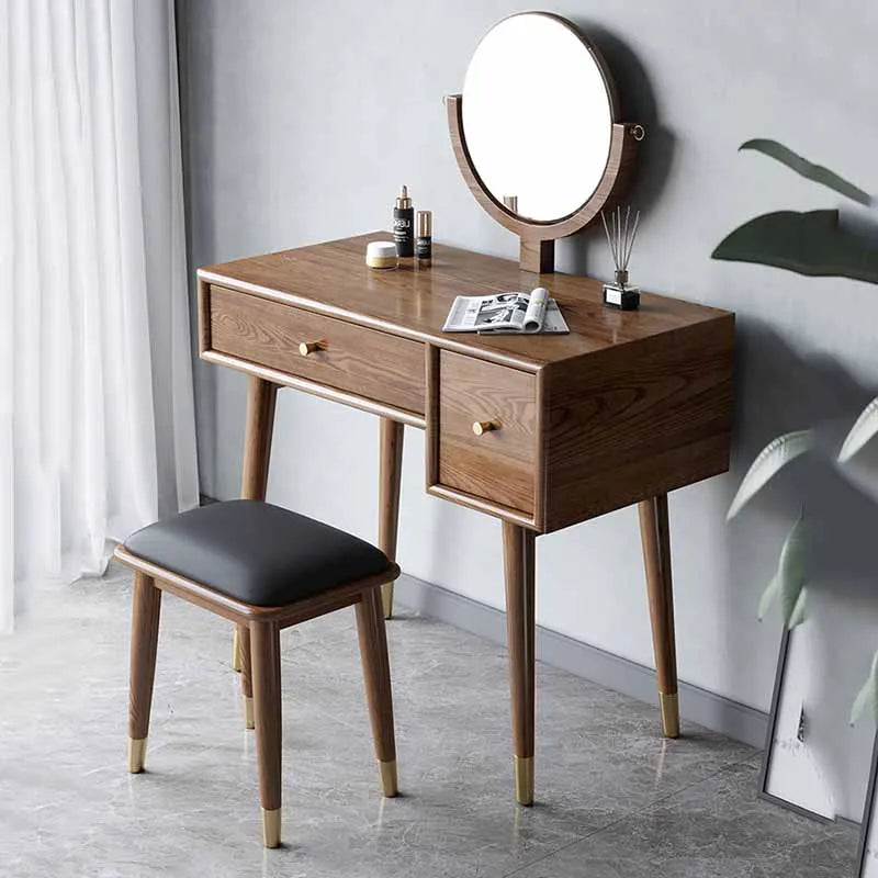 brown girl bedroom dresser eithe drawers box stool Small Hotel Dressing Table Storage Living Room Schminktisch Furniture