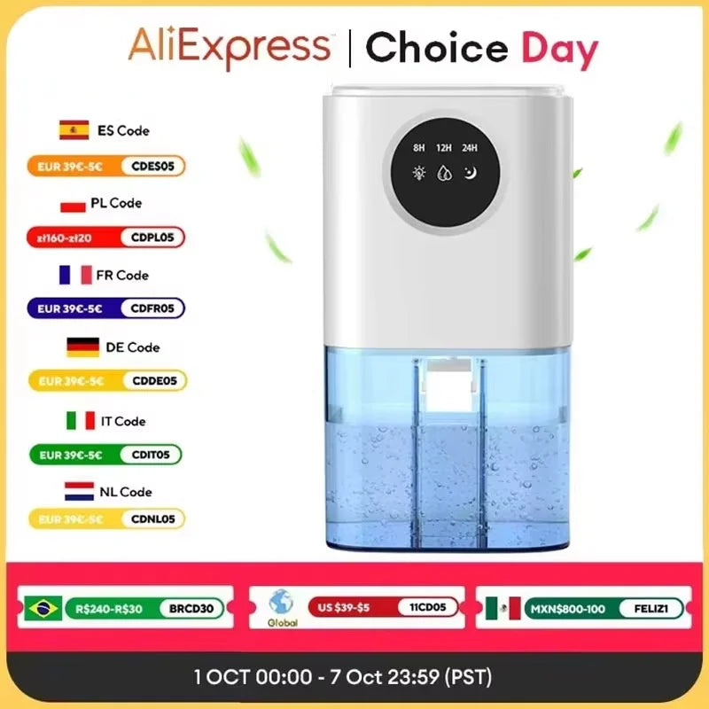2025 NEW Multifunctional intelligent dehumidifier home portable large