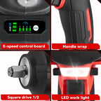 ONEVAN 2800N.M Brushless Electric Impact Wrench 1/2 "Cordless Screwdriver Drill Car Repair Power Tool for 21V 18V Battery