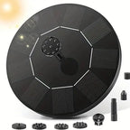 Solar - Powered Floating Fountain Pumps in 13cm, 16cm, 18cm Sizes: Ideal for Bird Baths, Garden Pools & Pond Decor