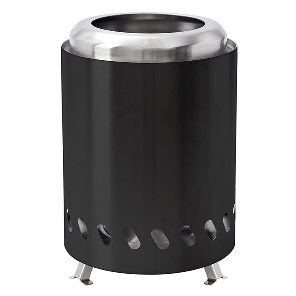 Mini Smokeless Stove Stainless Steel Burner Heater Tabletop Fire Pit Wood Burning Or Pellet Fueled Stove for Outdoor Camping BBQ