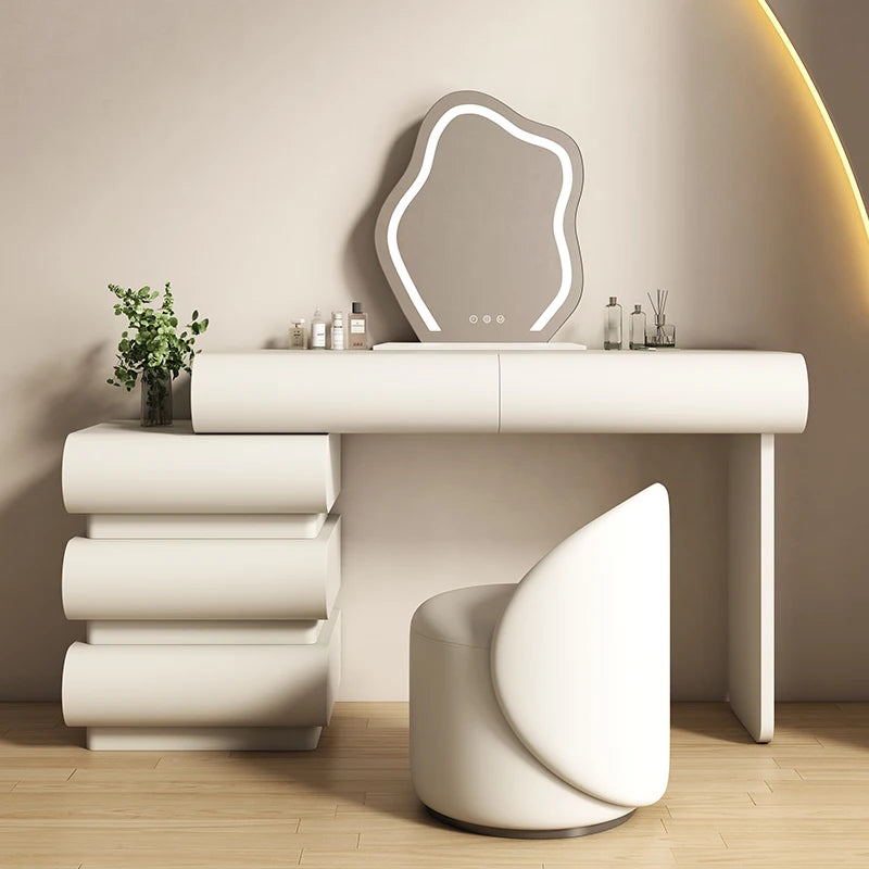 Cream-style Dresser Closet Drawers Beige Luxury White Dressing Table Living Room Unique Comoda Pra Quarto Furniture Home