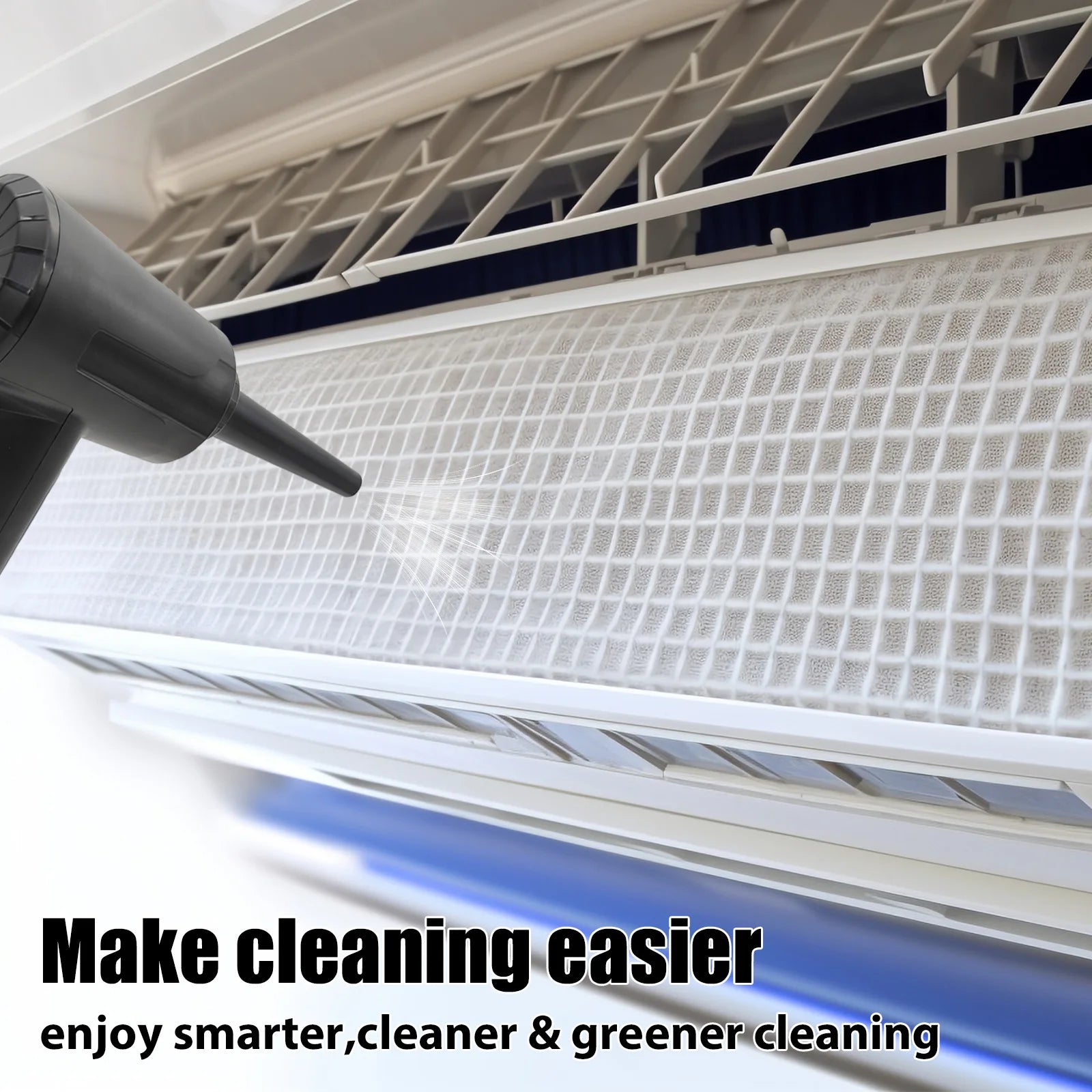 Protable Air Duster for Computer Cleaning 50000RPM Cordless Compressed Air Blower with LED Light for PC, Keyboard, and Car