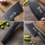Stainless Steel Kitchen Knives Professional Meat Cleaver Knife Chef Knife for Cutting Meat Vegetables Fruits and Daily Cooking