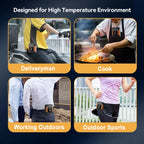 Outdoor Portable Waist & Neck Fan | USB Rechargeable with LED Light & Built-in Power Bank