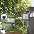 2025New WIFI+RF433mhz Garden Watering Timer Smart Sprinkler Drip Irrigation System Built-in Water Flow Recorder Controller TUYA