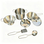 Mini Stainless Steel Kitchen Toy, Small Toy House Cooking Utensil Set, Children's Puzzle Kitchen Experience Toy