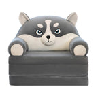 Plush Sofa Backrest Armchair 2 In 1 Foldable Cute Cartoon Lazy Sofa Children Flip Open Sofa Bed For Bedroom Folding Sofa Bed