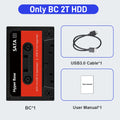 JMachen External 2T Game HDD Batocera 35 with 52000+Games For PS3/PS2/Wii/WiiU/DC/N64/MAME/SS Game Console for Windows PC/Laplop