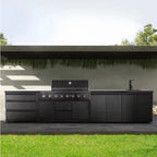 Customized Industrial Durable Outdoor Kitchen Cabinetry Complete BBQ Grill & Sink Unit for Residential & Commercial Use