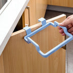 Kitchen Hanging Cabinet Door Garbage Rack Door Back Garbage Bag Storage Rack Plastic Bag Rack Garbage Can Stand Rag Hanger