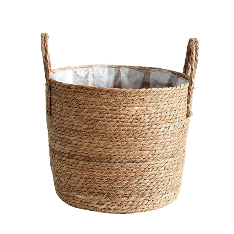 Houseplan Pots Woven Straw Flower Pots Basket Planter Hand Woven Plant Pots