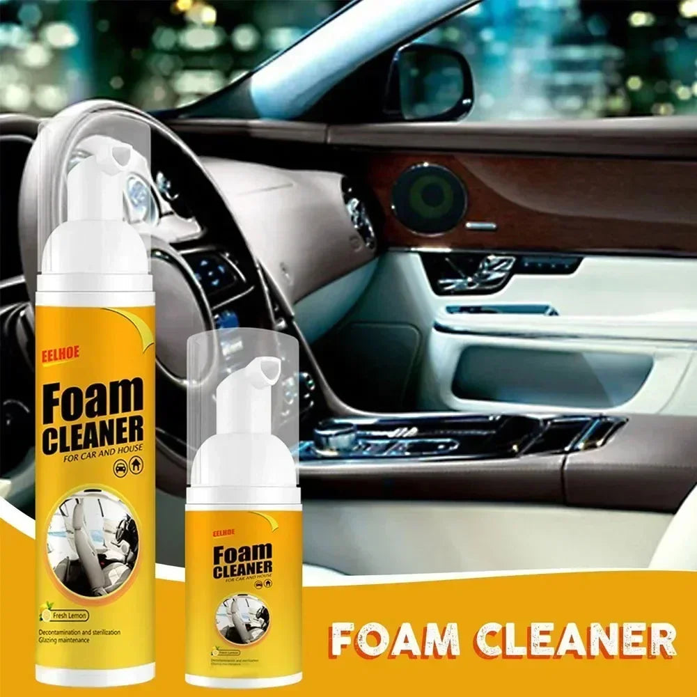 Multi-Purpose Foam Cleaner Spray | Automotive & Home Interior Cleaning Agent