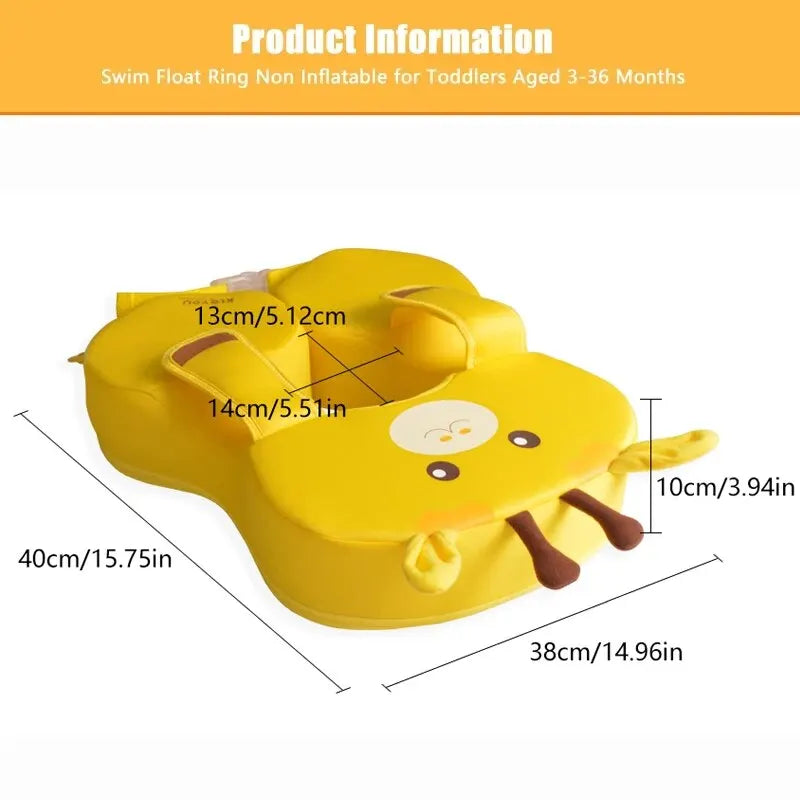 Non-Inflatable Baby Pool Float - Ages 6-36 Months