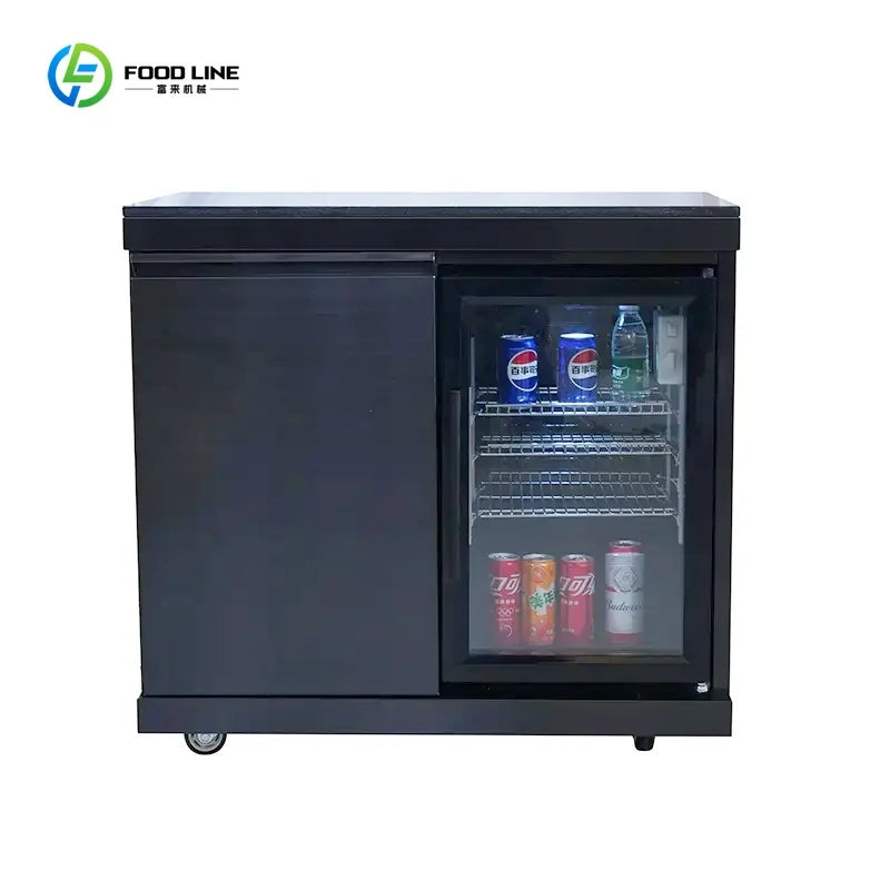 Customized Black Titanium 304 Stainless Steel BBQ Island with Modular Design for Outdoor Kitchen Kamado BBQ Grill Sink Cabinet