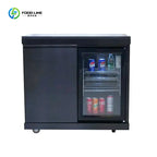 Customized Black Titanium 304 Stainless Steel BBQ Island with Modular Design for Outdoor Kitchen Kamado BBQ Grill Sink Cabinet