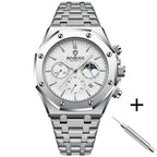 BINBOND B0161 Men's Luxury Luminous Waterproof Stainless Steel Watch