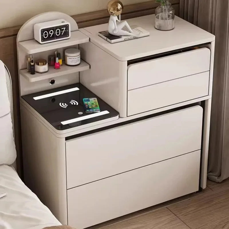 Luxury Small Vanity Tables Mirror Chair Charging Hotel Light Drawers Dresser Makeup Desk White Coiffeuse De Chambre Furniture